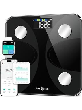 RunStar Digital Body Weight & Fat Percentage Scale - 13 Body Composition Metrics